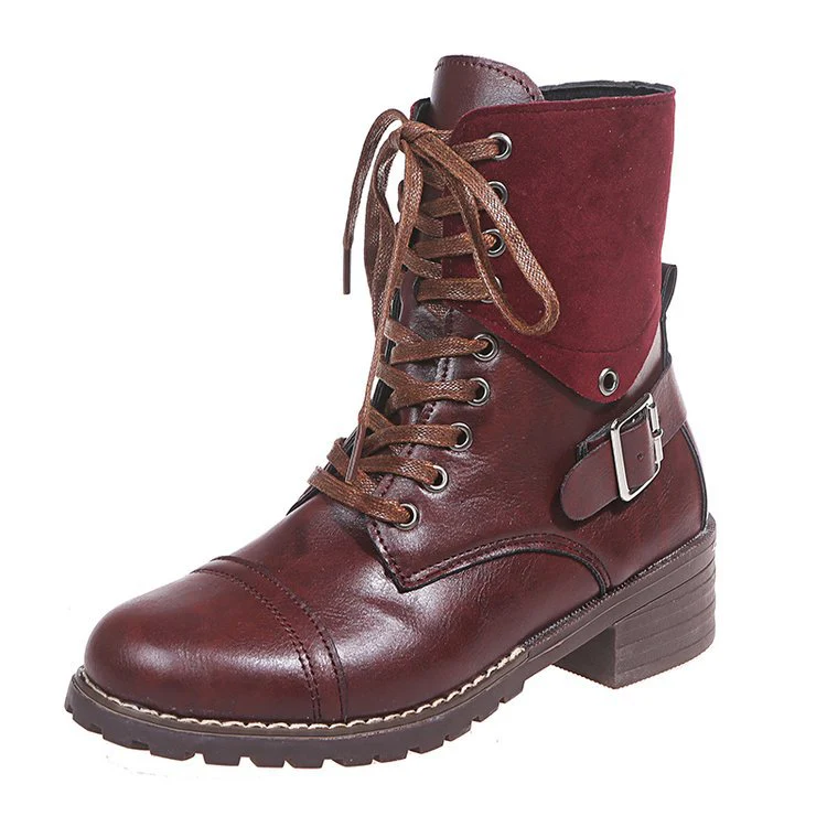 Damen Schnürstiefel mit modischen Akzenten und stabiler Profilsohle Heidi Mode - Image 7