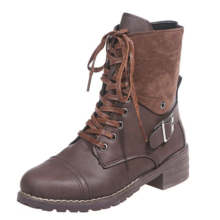 Damen Schnürstiefel mit modischen Akzenten und stabiler Profilsohle Heidi Mode - Image 8