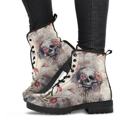 Damen Schnürstiefeletten mit kreativem Totenkopf-Design und robustem Profilsohle Heidi Mode - Image 6