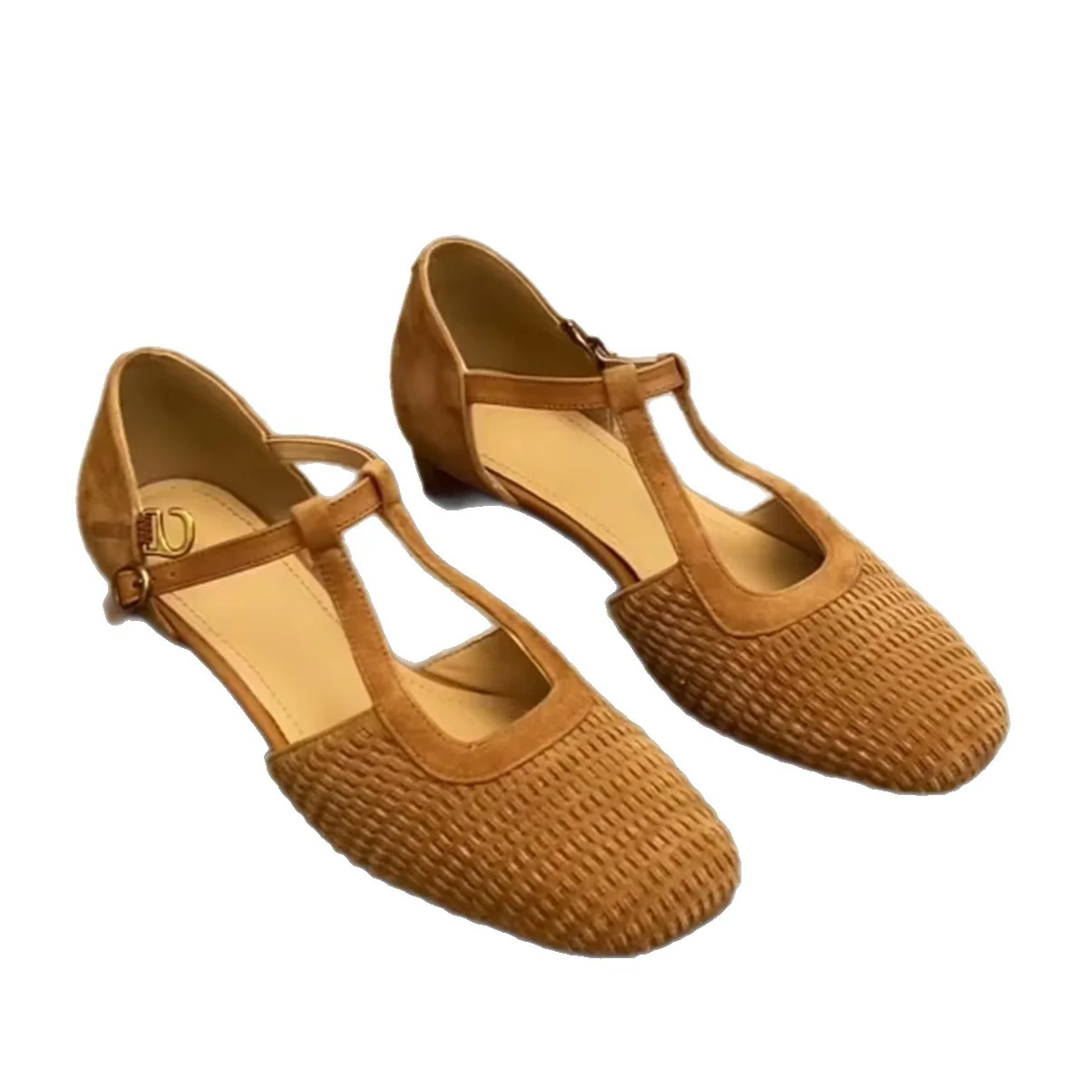 Damen Sling-Ballerinas mit raffinierten Riemen und hochwertiger Veloursoberfläche Heidi Mode - Image 5