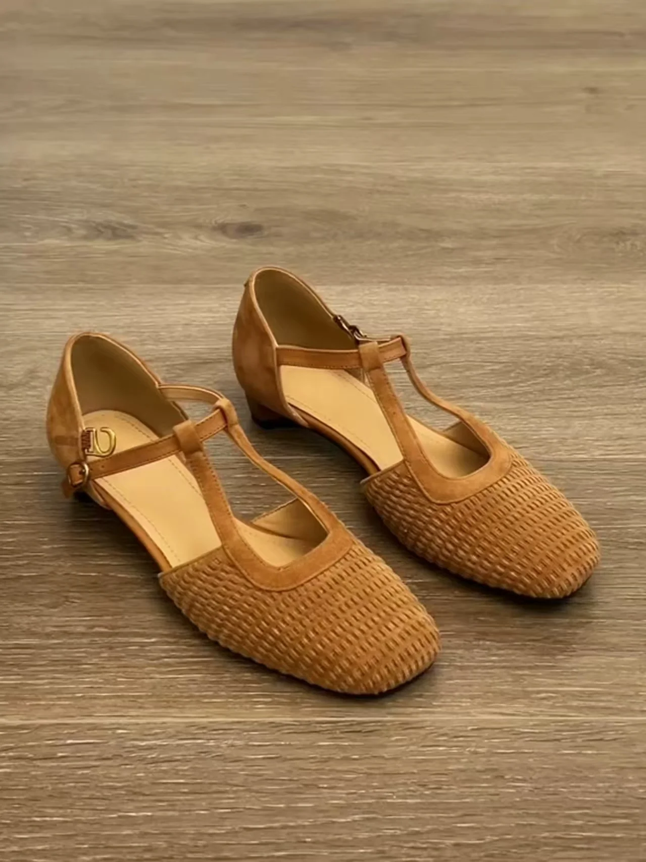 Damen Sling-Ballerinas mit raffinierten Riemen und hochwertiger Veloursoberfläche Heidi Mode - Image 6