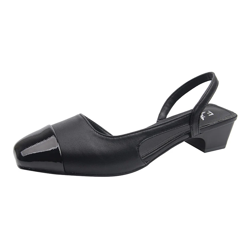 Damen Sling-Pumps mit glänzender Oberfläche und eleganter Fußbettgestaltung Heidi Mode - Image 5