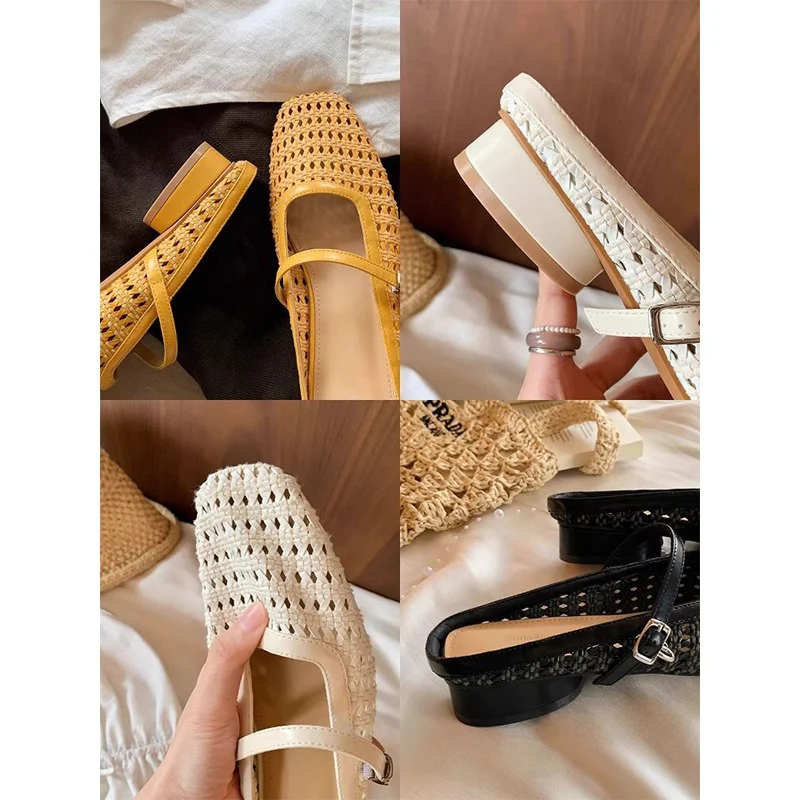 Damen Sling-Sandalen mit luftiger Netzstruktur und verstellbarem Riemen Heidi Mode - Image 4