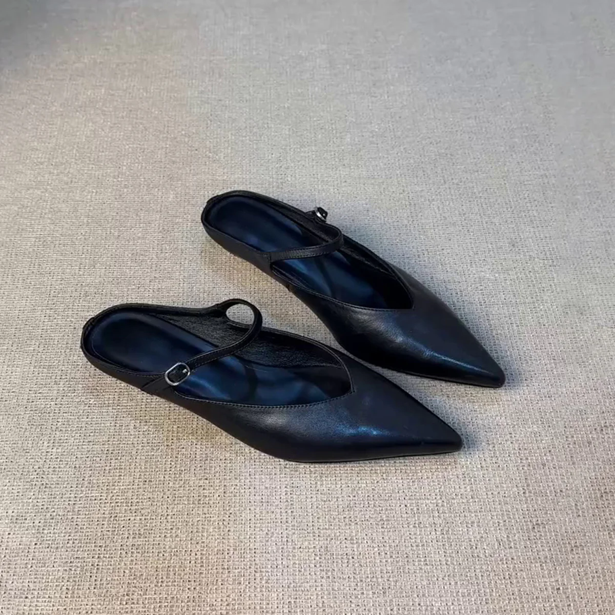 Damen Slingback Ballerinas mit elegantem V-Ausschnitt und modischem Riemchen Heidi Mode - Image 6