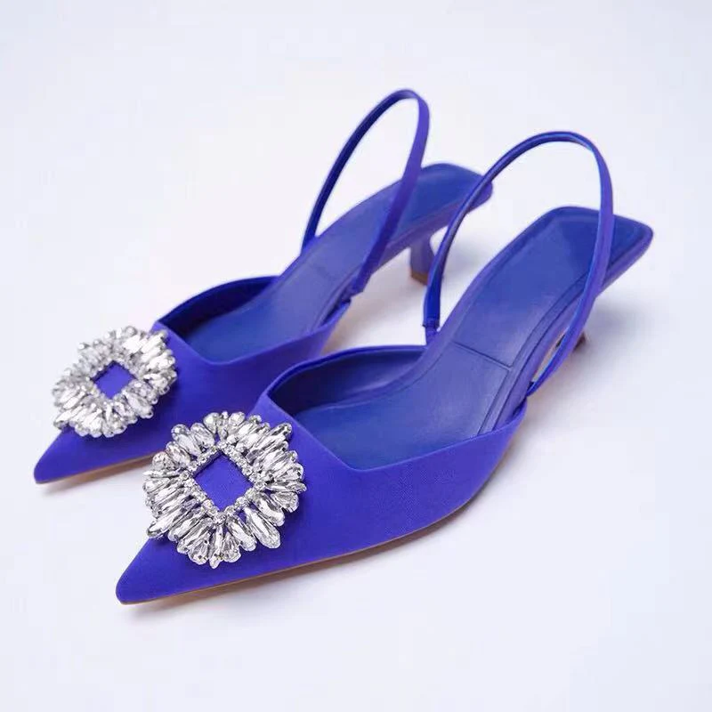 Damen Slingback-Pantoletten mit Funkelndem Schmuckdetail und Elegantem Design Heidi-Mode - Image 3