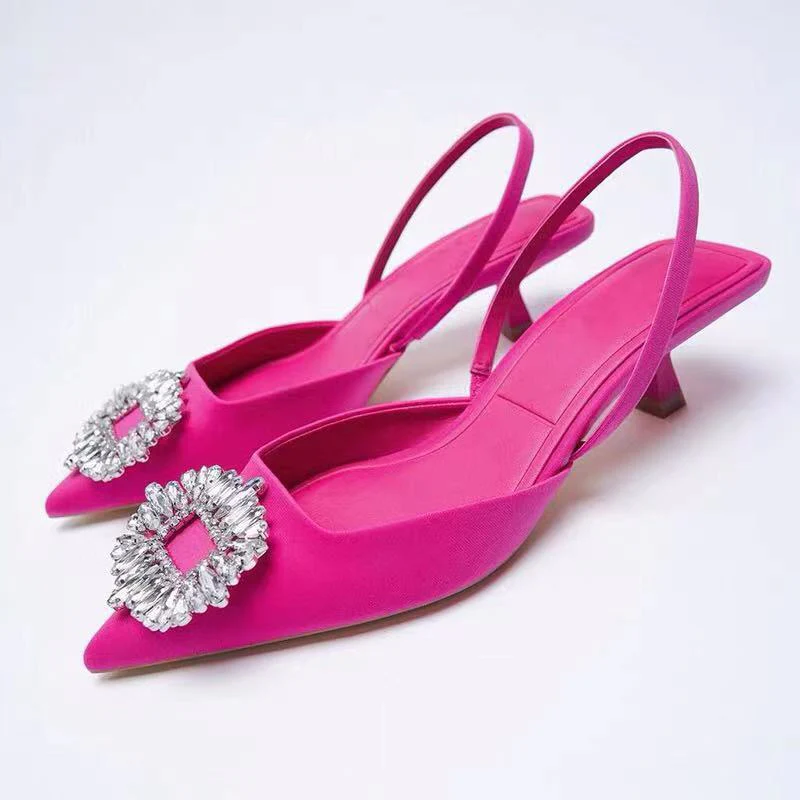 Damen Slingback-Pantoletten mit Funkelndem Schmuckdetail und Elegantem Design Heidi-Mode - Image 7