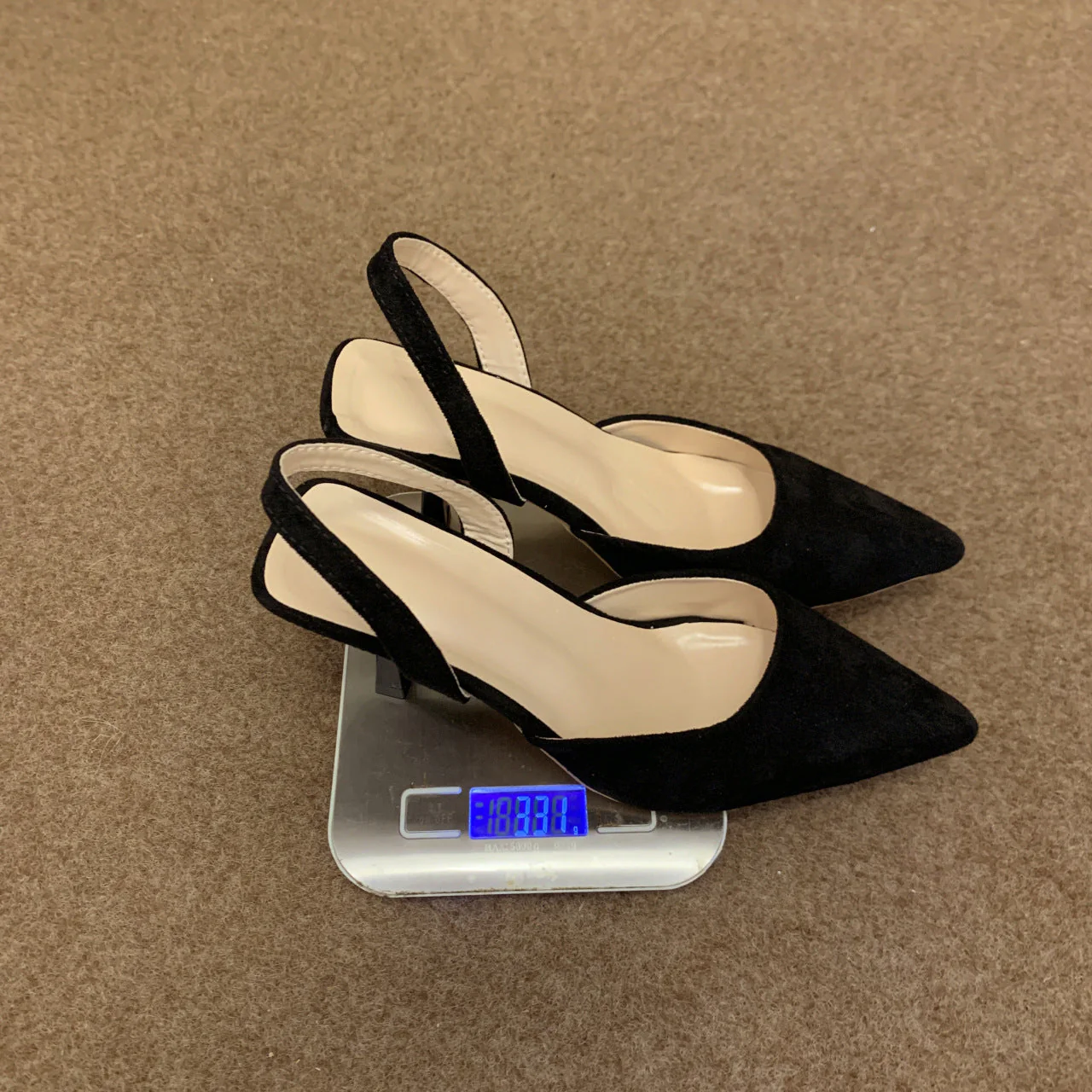 Damen Slingback-Pumps Aus Weichem Wildleder mit Elegantem Spitzendesign und Rutschfester Sohle Heidi-Mode - Image 3