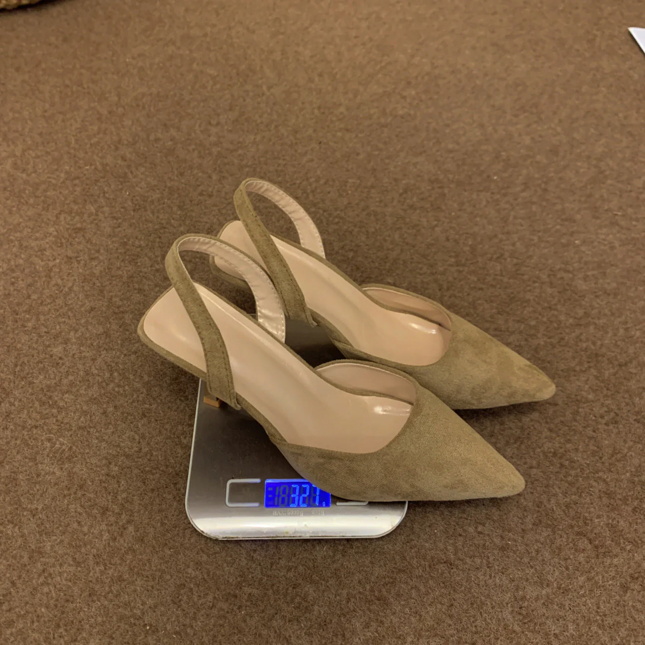 Damen Slingback-Pumps Aus Weichem Wildleder mit Elegantem Spitzendesign und Rutschfester Sohle Heidi-Mode - Image 6