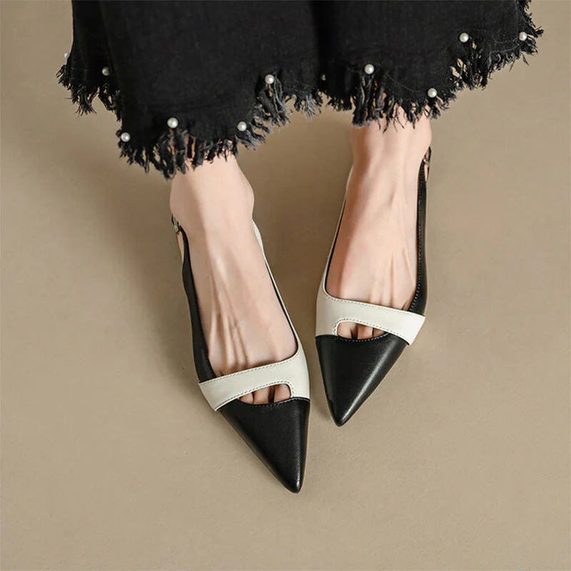 Damen Slingback Pumps mit Modernem Cut-Out-Design und Elegantem Spitzen Fußbett Heidi-Mode - Image 3