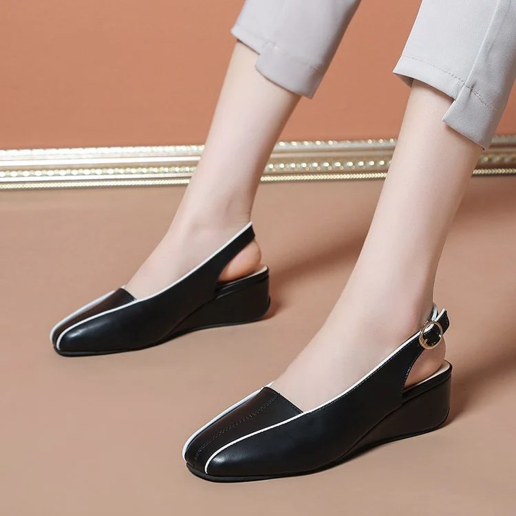 Damen Slingback-Wedges mit Elegantem Riemen und Modischem Design Heidi-Mode