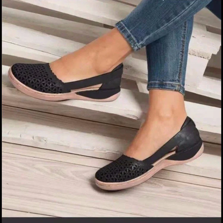 Damen Slip-On Clogs mit atmungsaktiver Lochmuster-Oberfläche Heidi Mode - Image 12