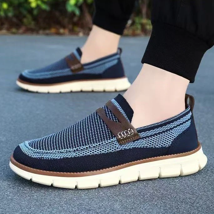 Damen Slip-On Freizeit-Schuhe mit atmungsaktivem Mesh-Obermaterial Heidi Mode