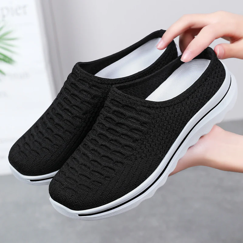 Damen slip-on Freizeitschuhe mit atmungsaktivem Strick-Obermaterial Heidi Mode - Image 7