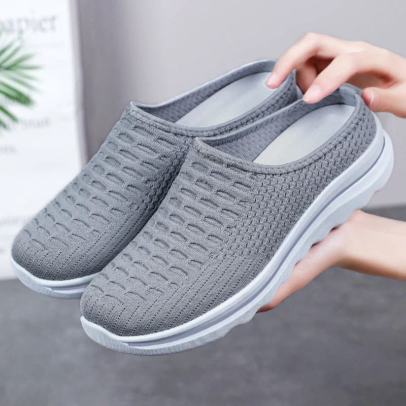 Damen slip-on Freizeitschuhe mit atmungsaktivem Strick-Obermaterial Heidi Mode - Image 8