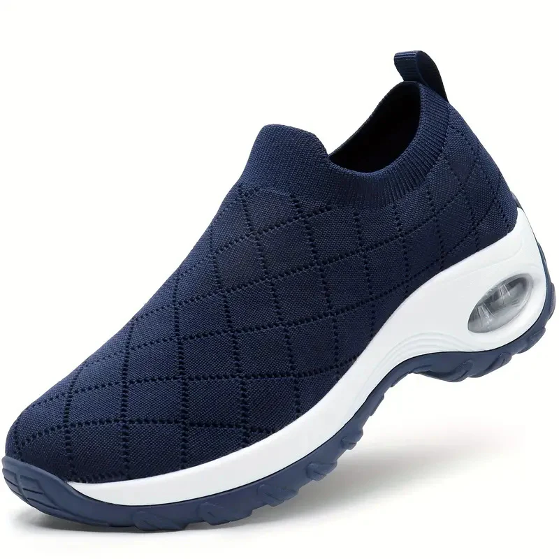 Damen Slip-On Freizeitschuhe mit atmungsaktiver Strickoberfläche und dämpfendem Fußbett Heidi Mode - Image 4