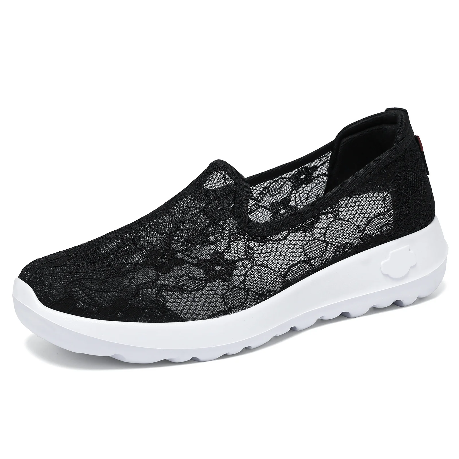 Damen Slip-On Freizeitschuhe mit floraler Spitze Heidi Mode - Image 6