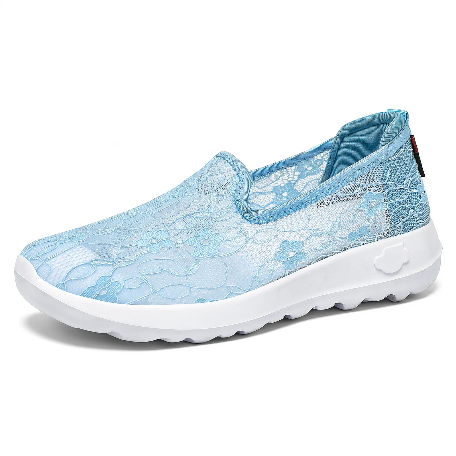 Damen Slip-On Freizeitschuhe mit floraler Spitze Heidi Mode - Image 8