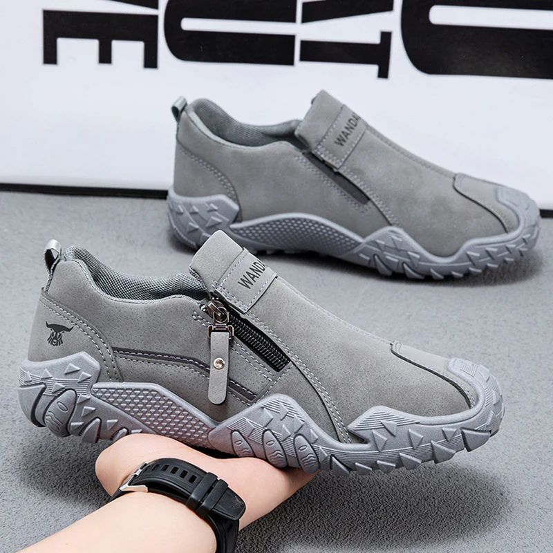 Damen Slip-On Freizeitschuhe mit rutschfester Sohle und praktischem Reißverschluss Heidi Mode - Image 6