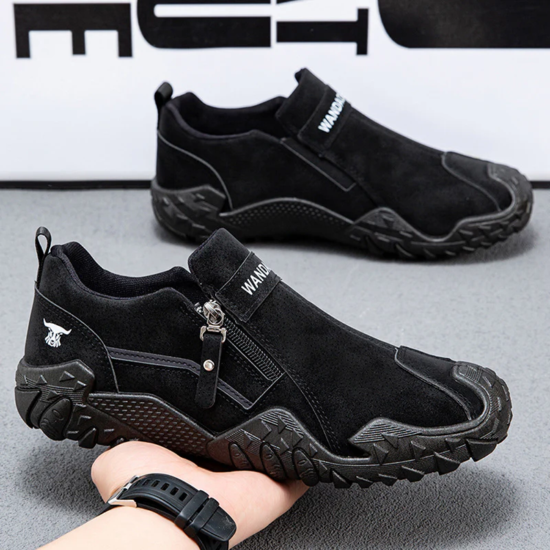 Damen Slip-On Freizeitschuhe mit rutschfester Sohle und praktischem Reißverschluss Heidi Mode - Image 8