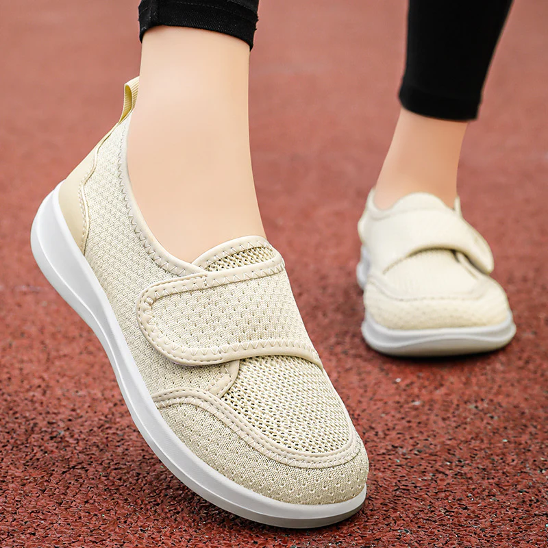 Damen Slip-On Gesundheitsschuhe mit flexiblem Klettverschluss Heidi Mode - Image 2