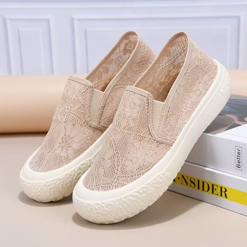 Damen Slip-On Schuhe mit zartem Spitzenobermaterial Heidi Mode - Image 4