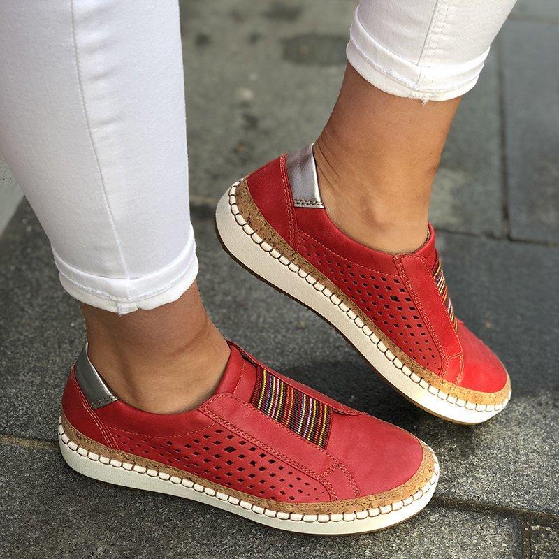 Damen Slip-On Sneaker mit atmungsaktiver Perforation und detailverliebtem Flair Heidi Mode - Image 3