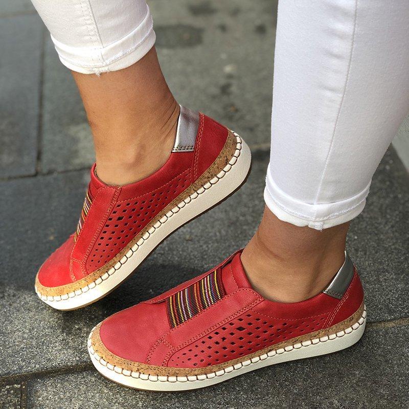 Damen Slip-On Sneaker mit atmungsaktiver Perforation und detailverliebtem Flair Heidi Mode - Image 4