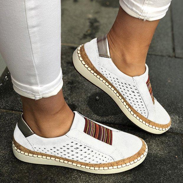 Damen Slip-On Sneaker mit atmungsaktiver Perforation und detailverliebtem Flair Heidi Mode - Image 6