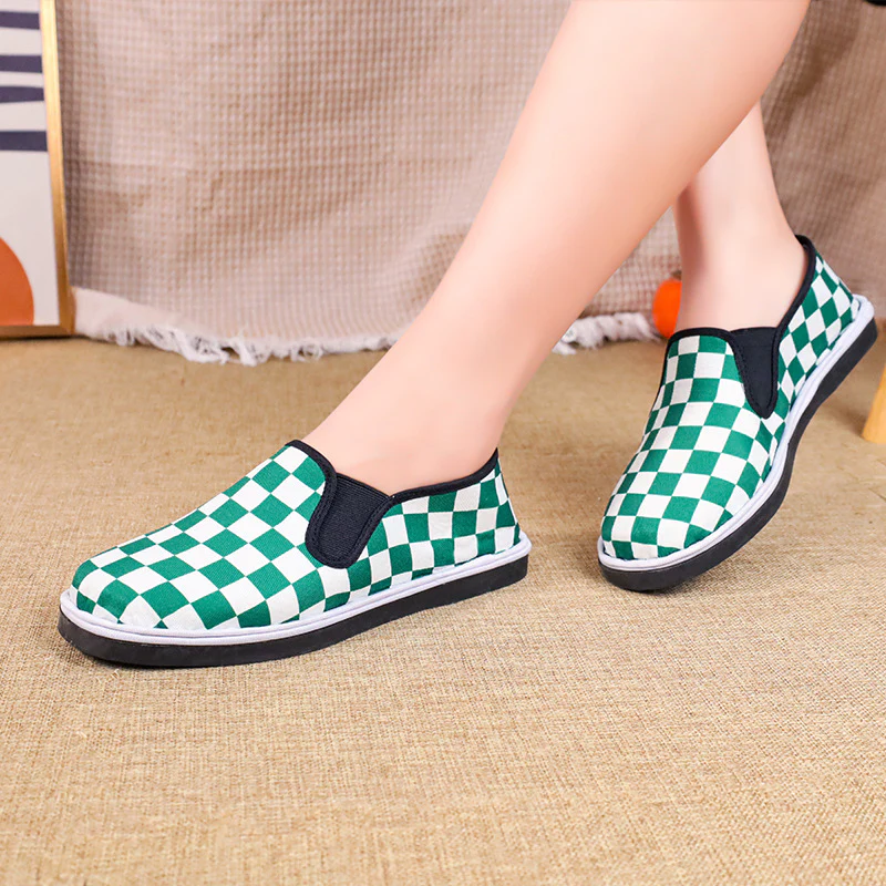 Damen Slip-On Sneaker mit Karomuster Heidi Mode - Image 7