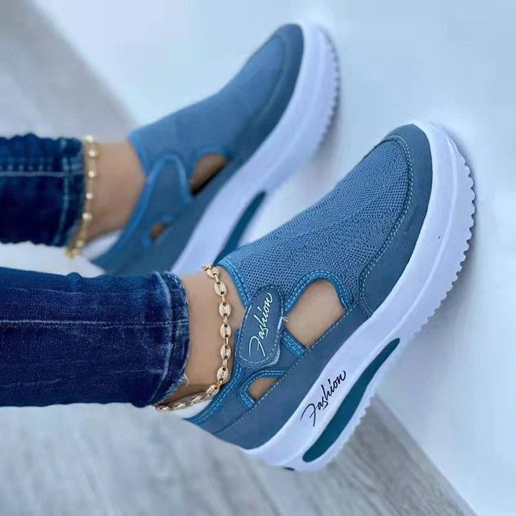 Damen Slip-On Sneakers mit atmungsaktivem Mesh-Obermaterial und rutschfester Sohle Heidi Mode - Image 6