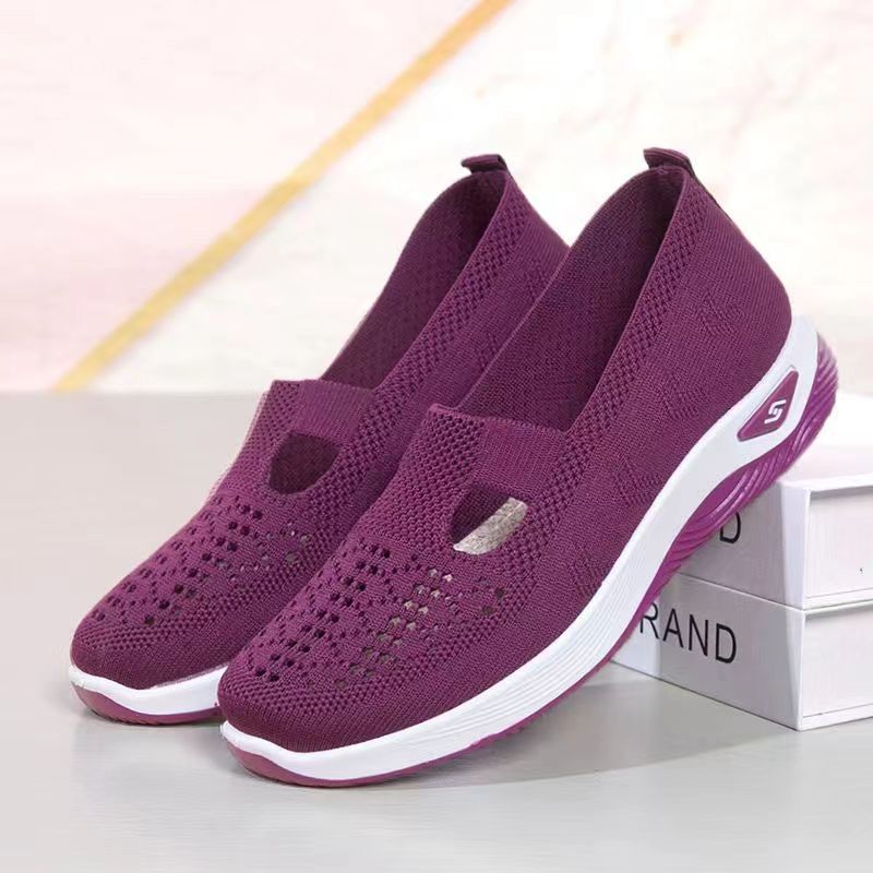 Damen Slip-On Sneakers mit atmungsaktivem Strick-Obermaterial und flexibler Sohle Heidi Mode - Image 6