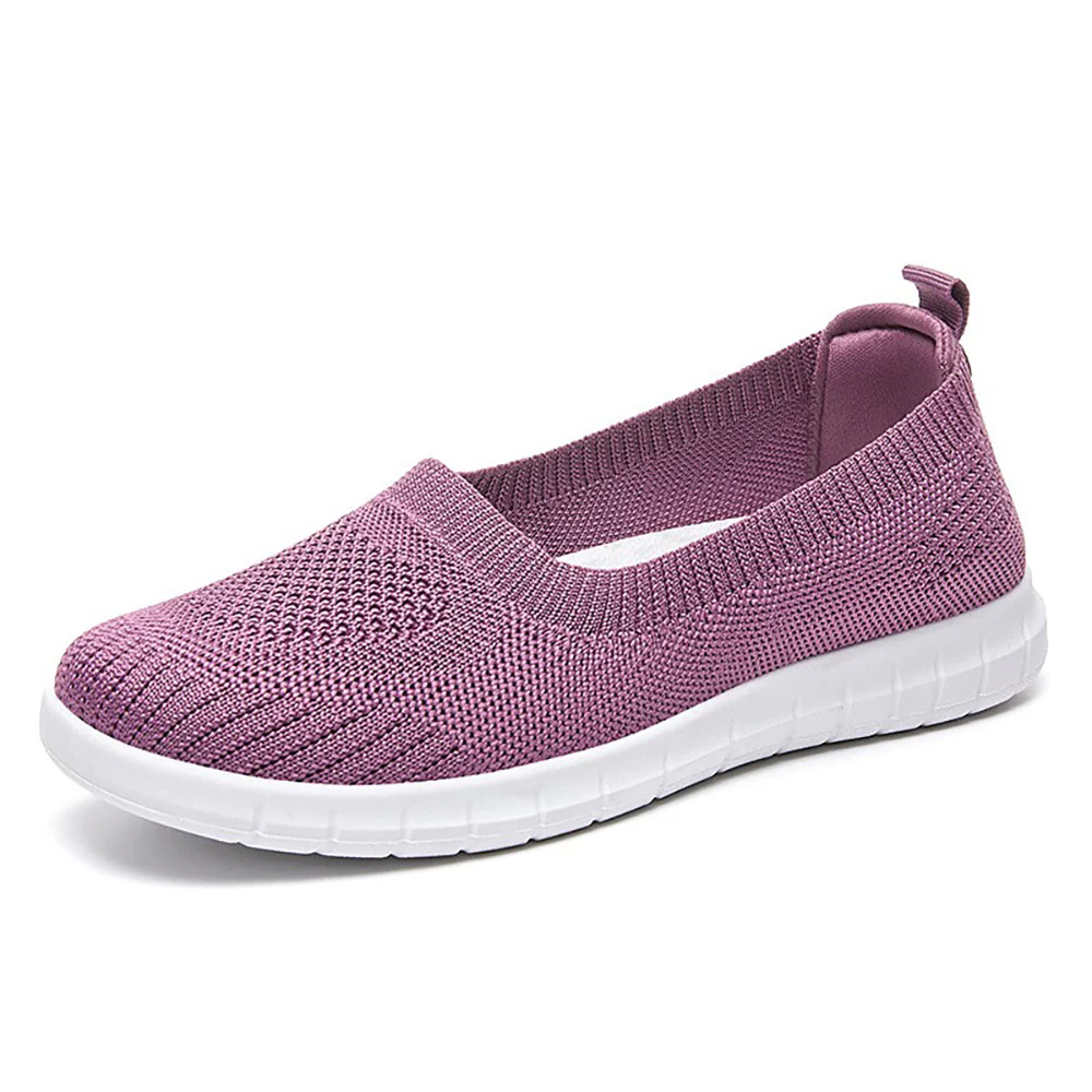 Damen Slip-On Sneakers mit atmungsaktivem Strickoberteil und rutschfester Sohle Heidi Mode - Image 4
