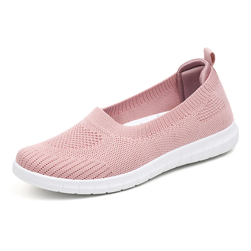Damen Slip-On Sneakers mit atmungsaktivem Strickoberteil und rutschfester Sohle Heidi Mode - Image 5