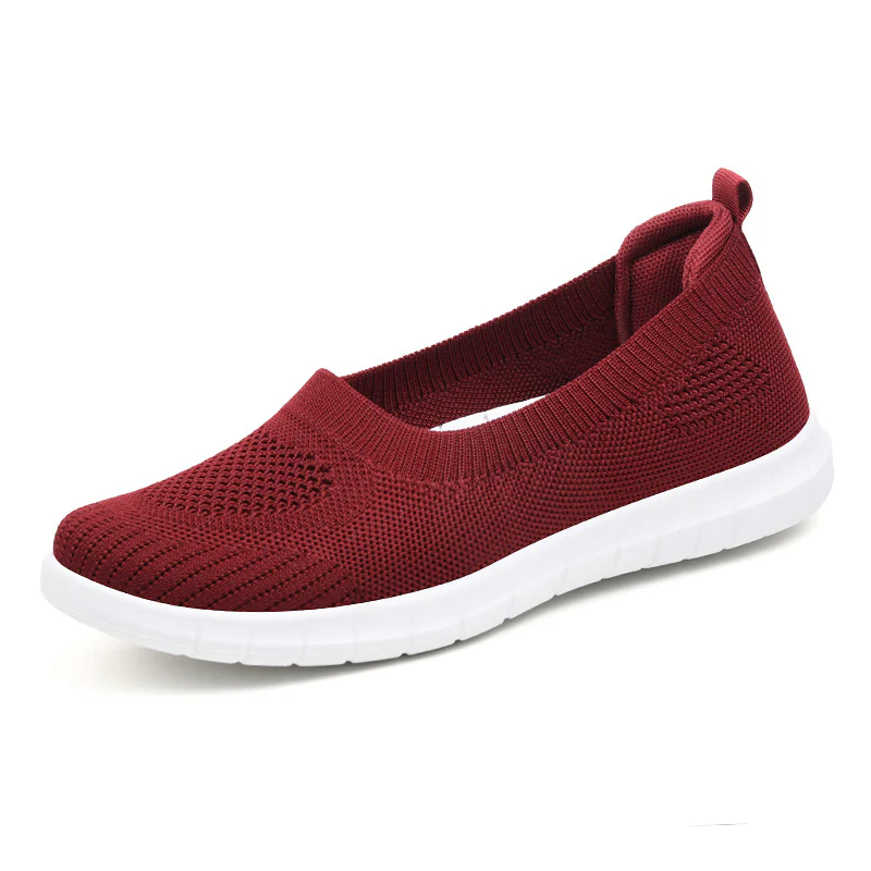 Damen Slip-On Sneakers mit atmungsaktivem Strickoberteil und rutschfester Sohle Heidi Mode - Image 7