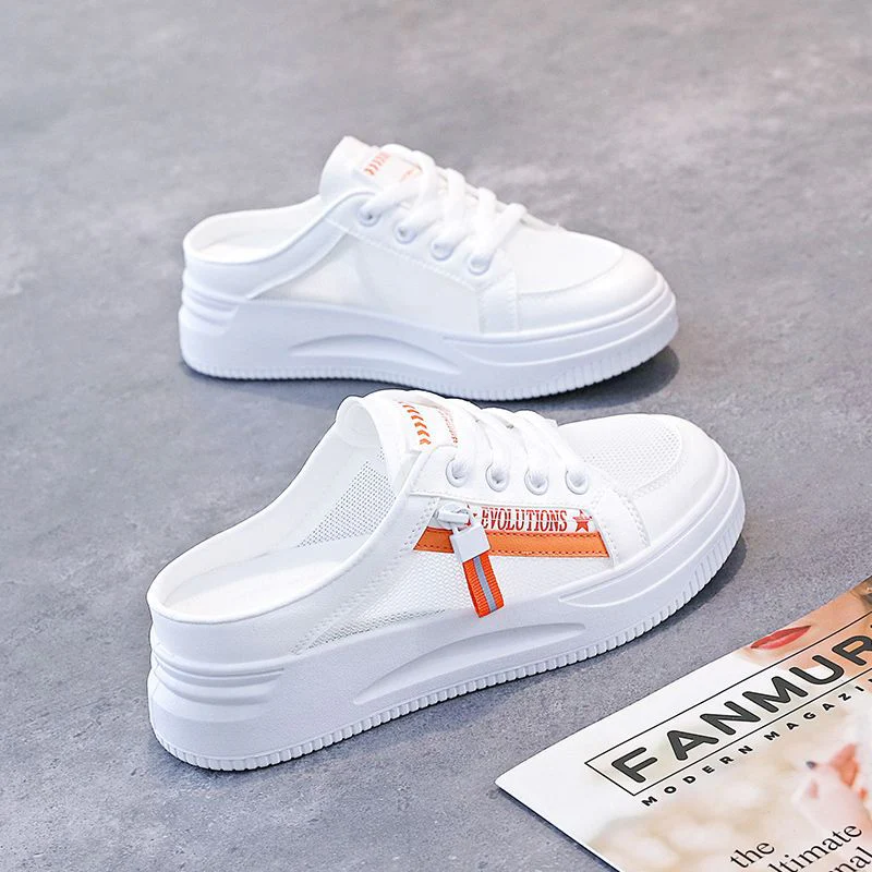 Damen Slip-On Sneakers mit atmungsaktiver Mesh-Konstruktion und komfortabler Sohle Heidi Mode