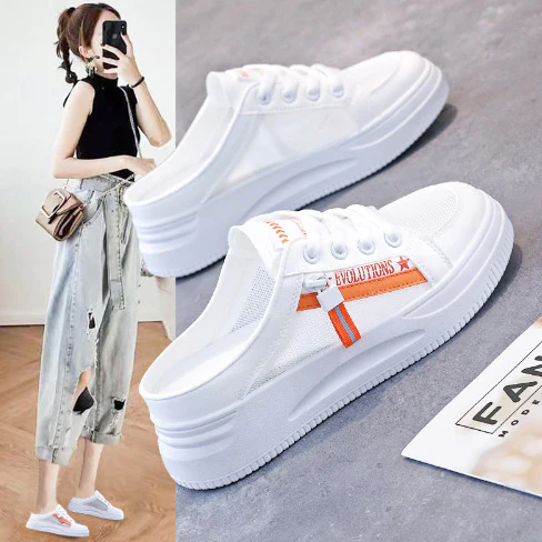 Damen Slip-On Sneakers mit atmungsaktiver Mesh-Konstruktion und komfortabler Sohle Heidi Mode - Image 6