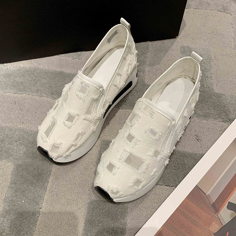 Damen Slip-On Sneakers mit atmungsaktiver Mesh-Oberfläche und elastischem Innenfutter Heidi Mode - Image 7
