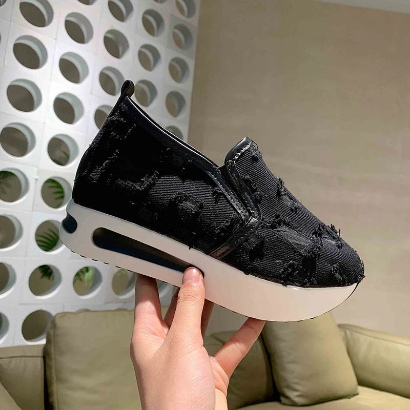 Damen Slip-On Sneakers mit atmungsaktiver Mesh-Oberfläche und elastischem Innenfutter Heidi Mode - Image 9
