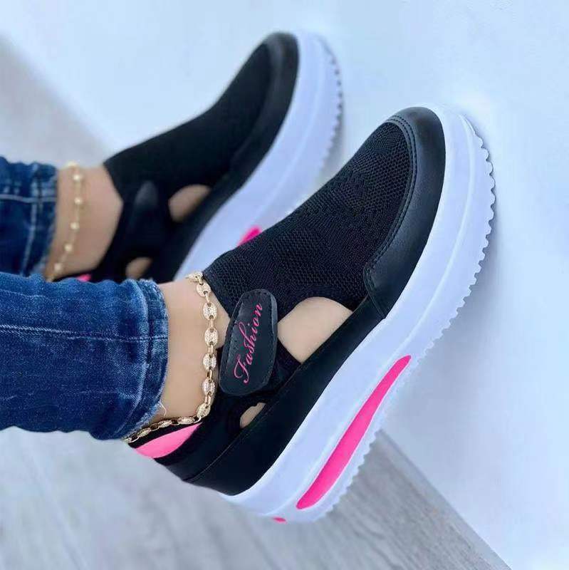 Damen Slip-On Sneakers mit atmungsaktiver Mesh-Oberfläche und rutschfester Sohle Heidi Mode - Image 3