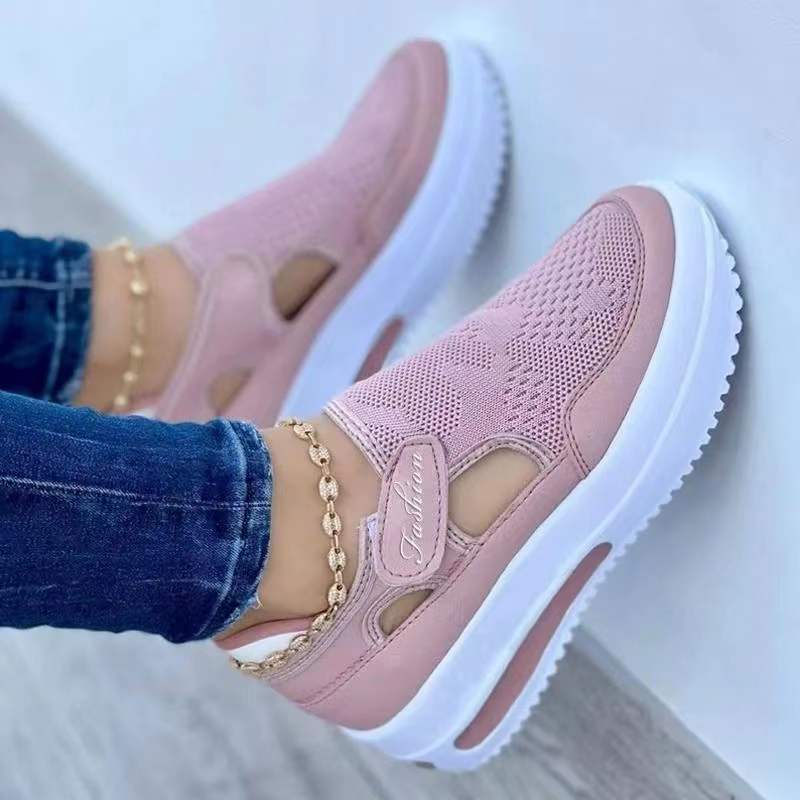 Damen Slip-On Sneakers mit atmungsaktiver Mesh-Oberfläche und rutschfester Sohle Heidi Mode - Image 6