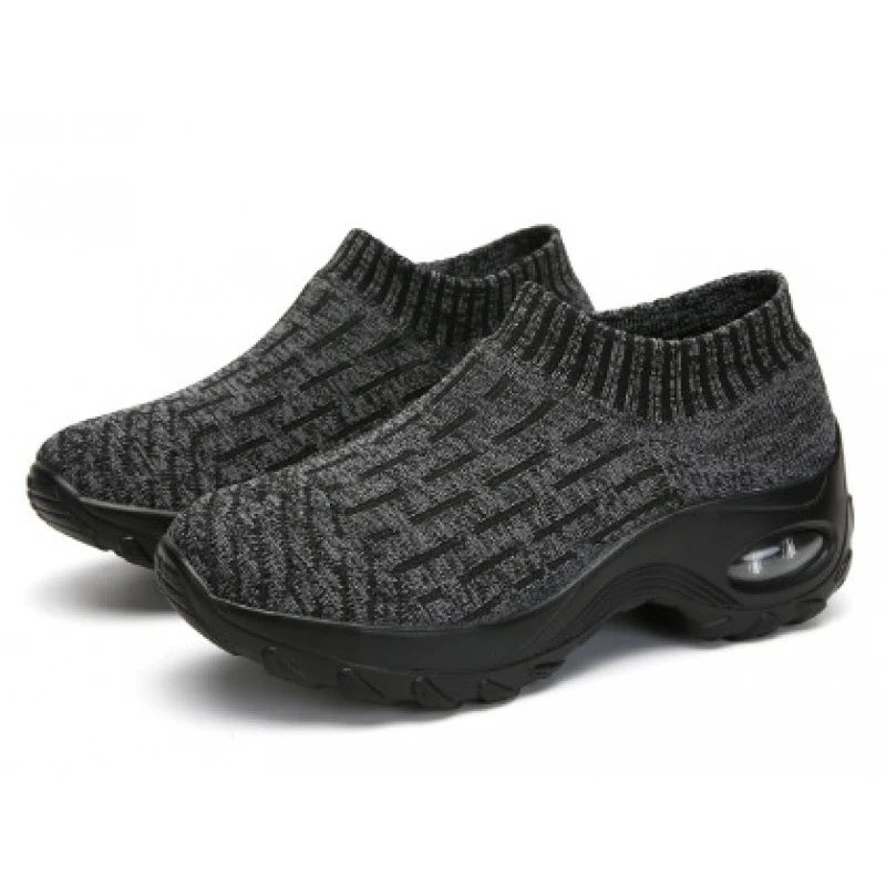 Damen Slip-On Sneakers mit atmungsaktiver Strick-Oberfläche und stoßdämpfendem Fußbett Heidi Mode - Image 8