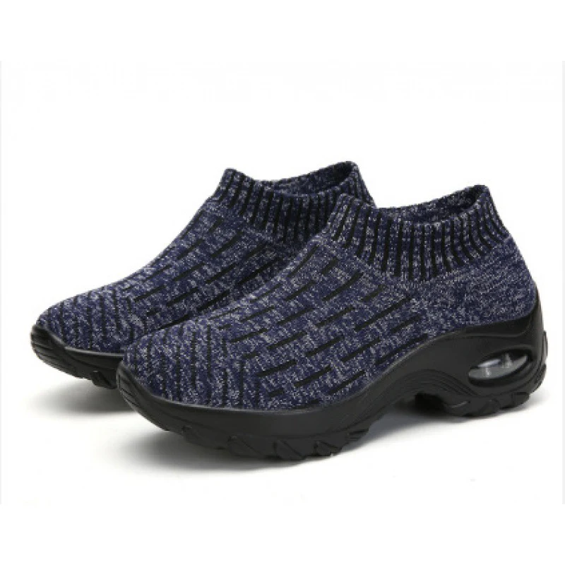 Damen Slip-On Sneakers mit atmungsaktiver Strick-Oberfläche und stoßdämpfendem Fußbett Heidi Mode - Image 9