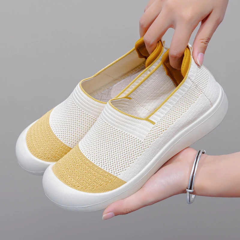 Damen Slip-On Sneakers mit elastischem Einstieg und atmungsaktivem Obermaterial Heidi Mode - Image 2