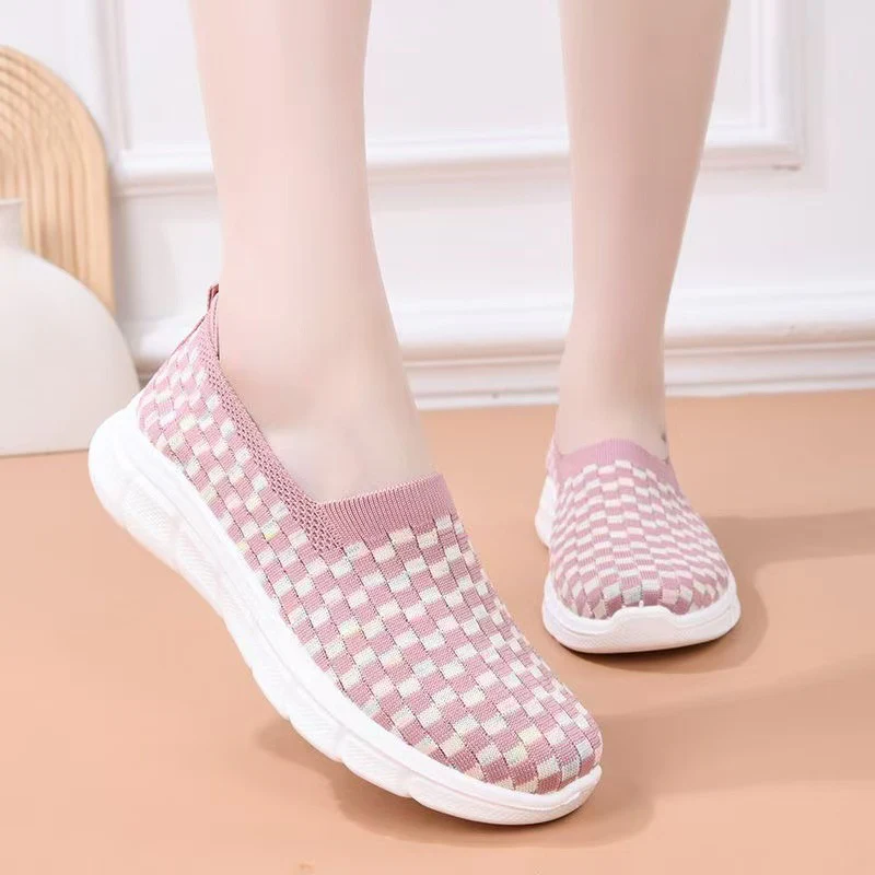 Damen Slip-On Sneakers mit flexiblem Strickdesign Heidi Mode