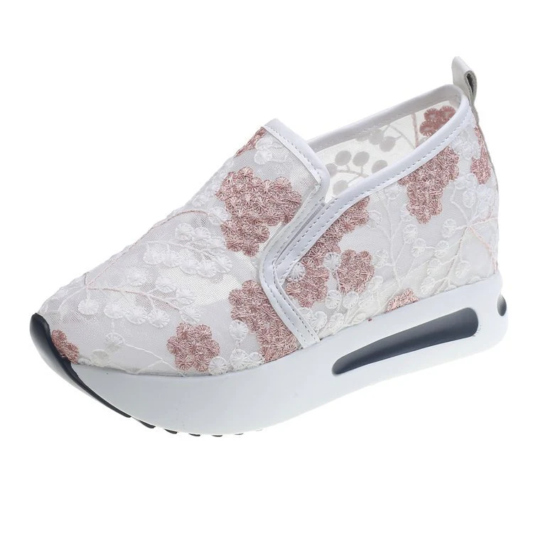 Damen Slip-On Sneakers mit floraler Stickerei Heidi Mode - Image 7