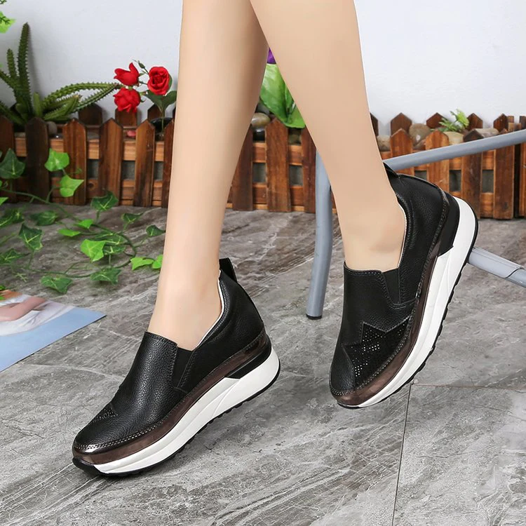 Damen Slip-On Sneakers mit Glitzerndem Obermaterial und Komfortabler Sohle Heidi-Mode - Image 4