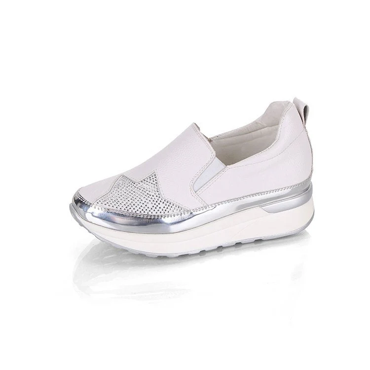 Damen Slip-On Sneakers mit Glitzerndem Obermaterial und Komfortabler Sohle Heidi-Mode - Image 6