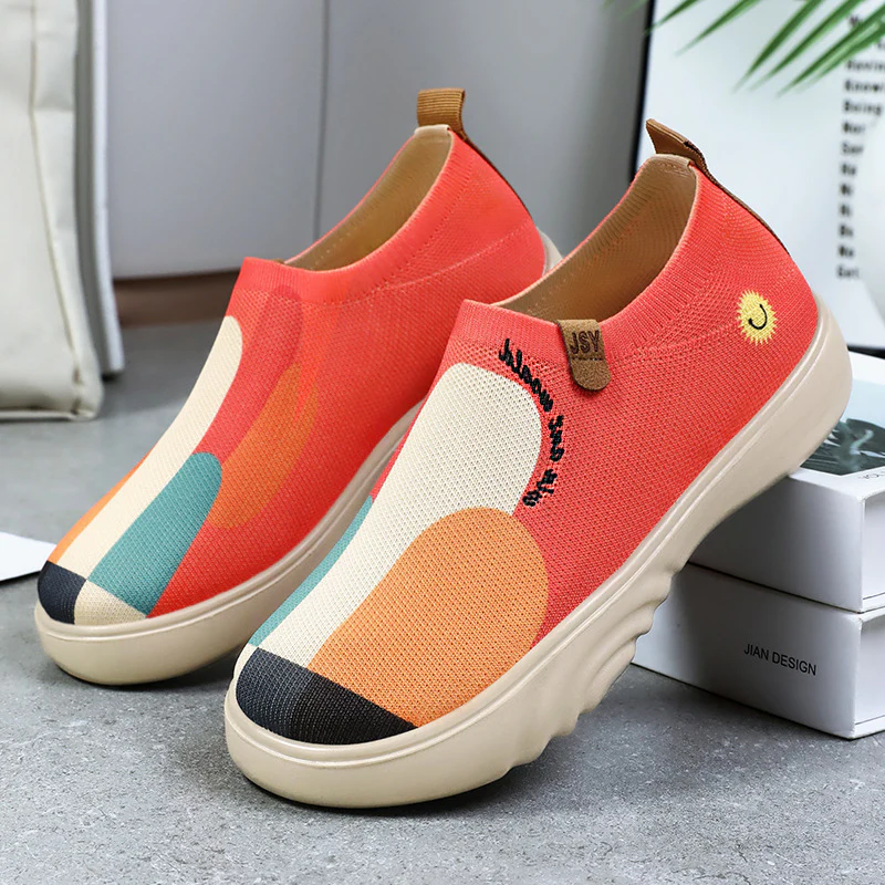 Damen Slip-On Sneakers mit innovativem Design und elastischem Obermaterial Heidi Mode - Image 4
