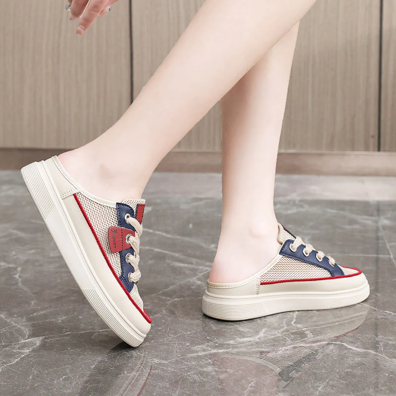 Damen Slip-On Sneakers mit luftdurchlässigem Obermaterial und flexibel rutschfester Sohle Heidi Mode - Image 4