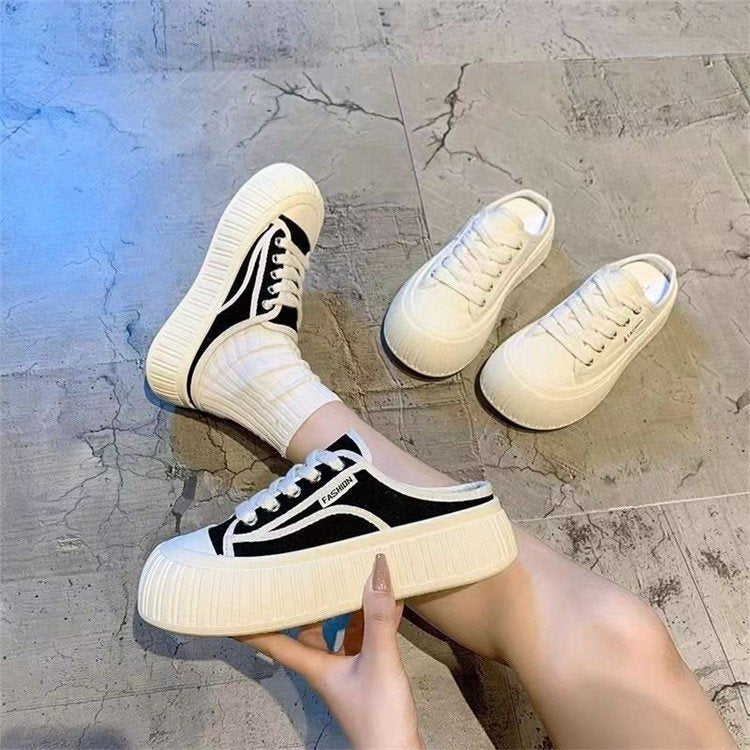 Damen Slip-On Sneakers mit moderner Plateau-Sohle und bequemem Design Heidi Mode - Image 5